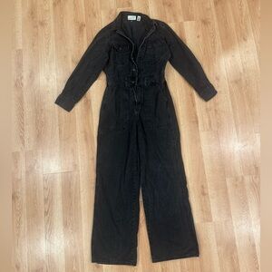 Wild Fable Charcoal Denim Jumpsuit